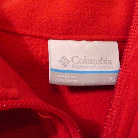 Columbia x Cornell University Red Fleece Jacket XL – Full Zip - Picture 7 of 10